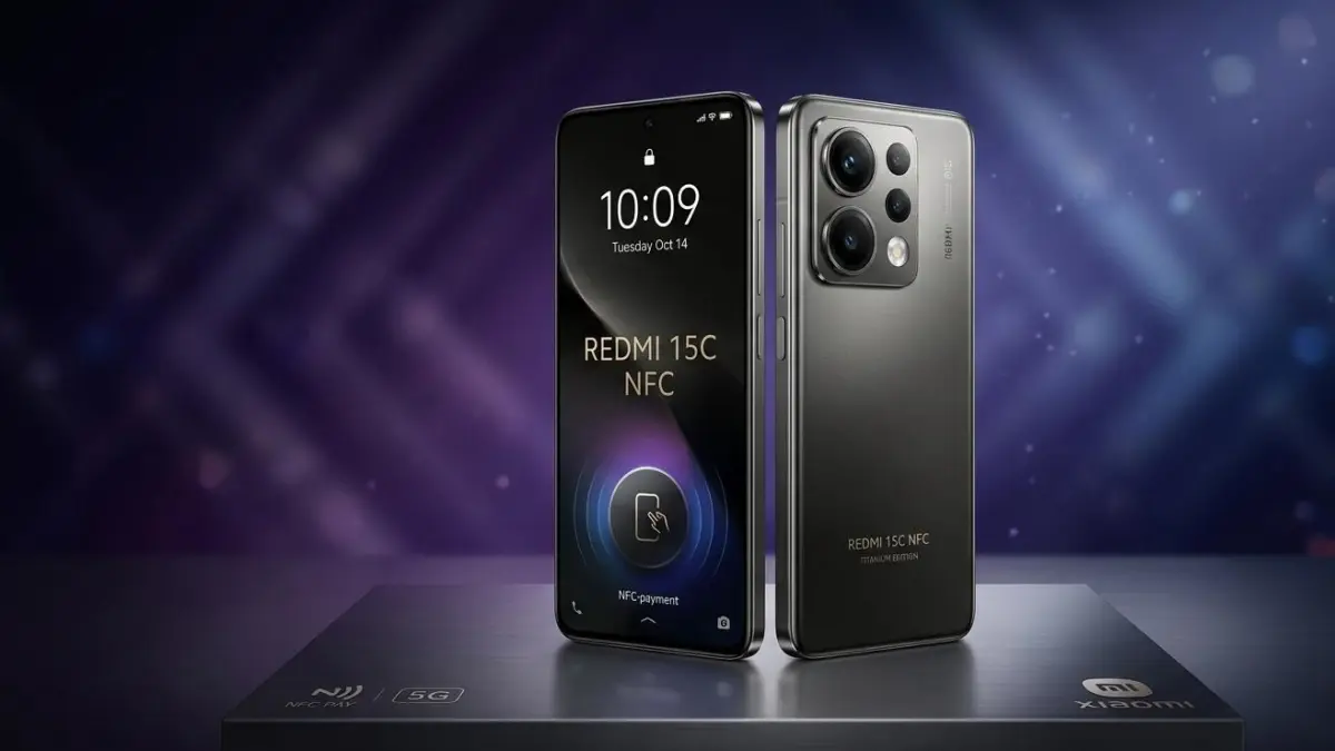 Redmi 15C NFC terbaru bocor dengan desain premium, baterai besar, dan fitur NFC lengkap. Simak spesifikasi serta prediksi harganya.