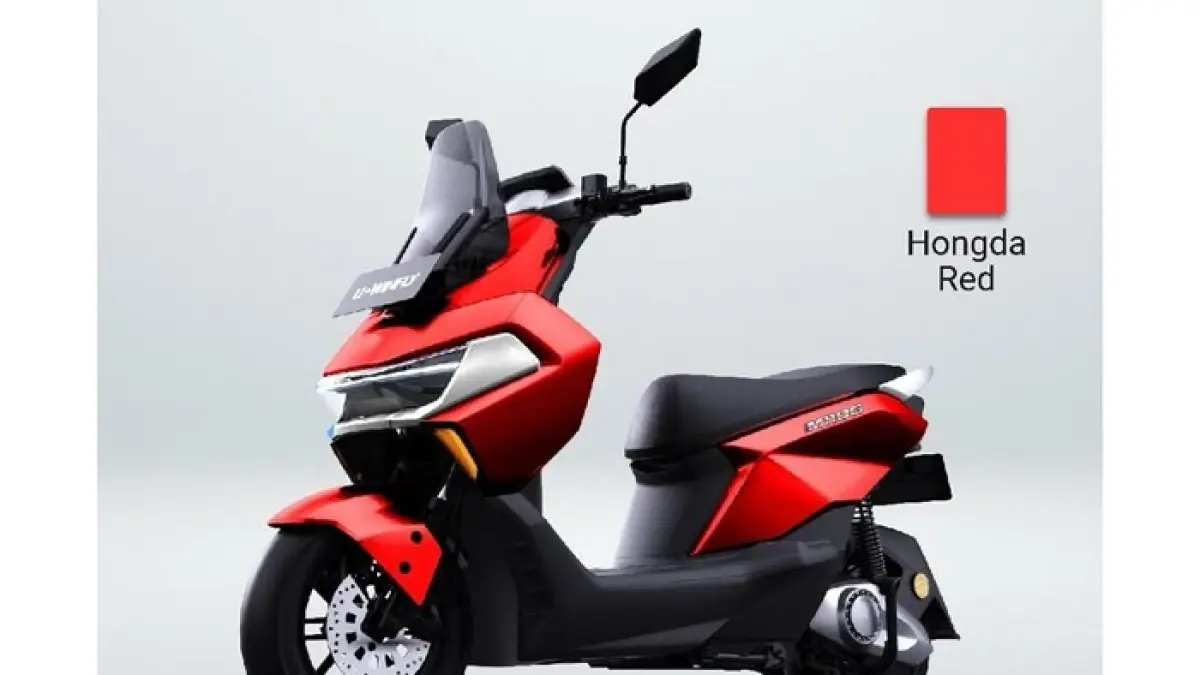 Motor listrik Omo X viral karena fitur smart cockpit, smart key digital, dan jarak tempuh hingga 260 km dengan harga Rp35 jutaan. (Pinterest) 