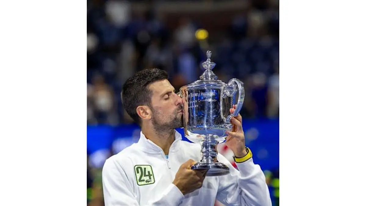 Novak Djokovic akui kehabisan tenaga usai kalah dari Joao Fonseca dalam laga lima set dan memberi pujian tinggi kepada petenis muda Brasil itu.(pinterest)