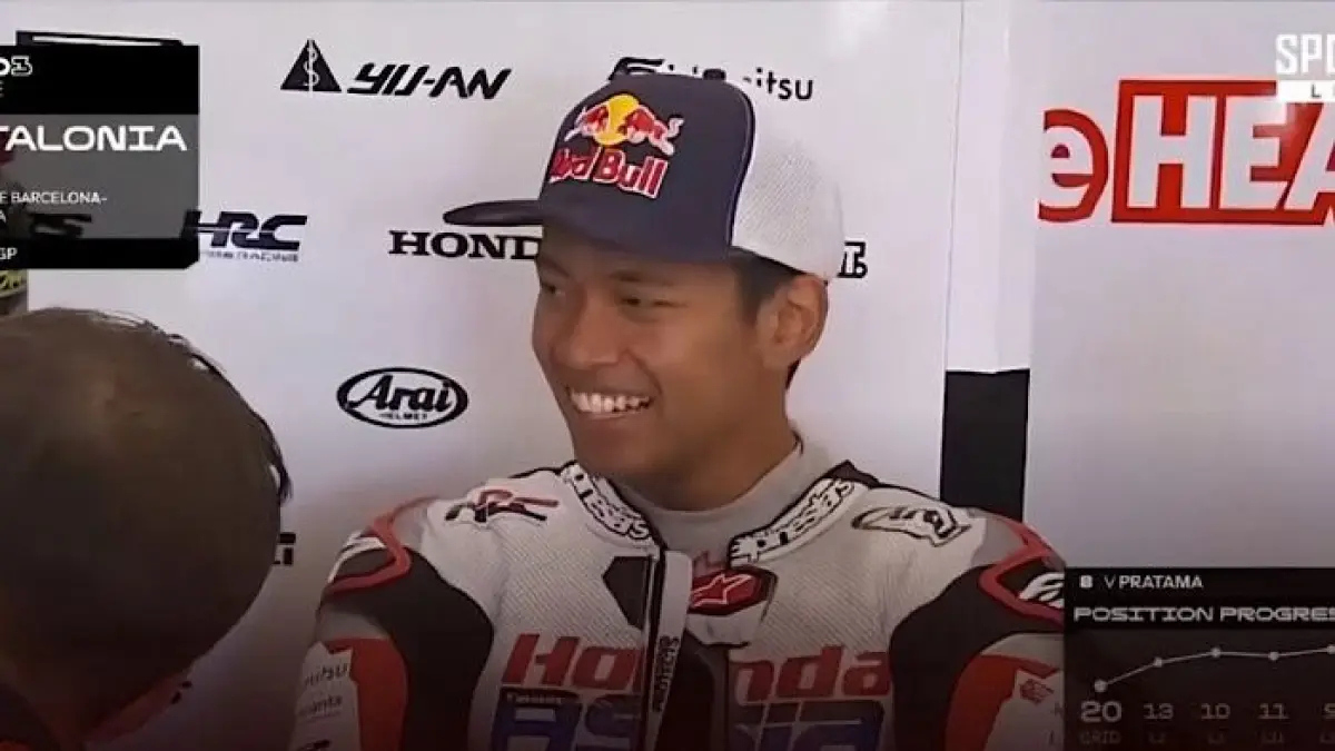 Feda Ega Pratama tampil menjanjikan di Moto3 Italia 2026. Motor baru Honda Tim Asia disebut bikin rival mulai waspada.(pinterest)
