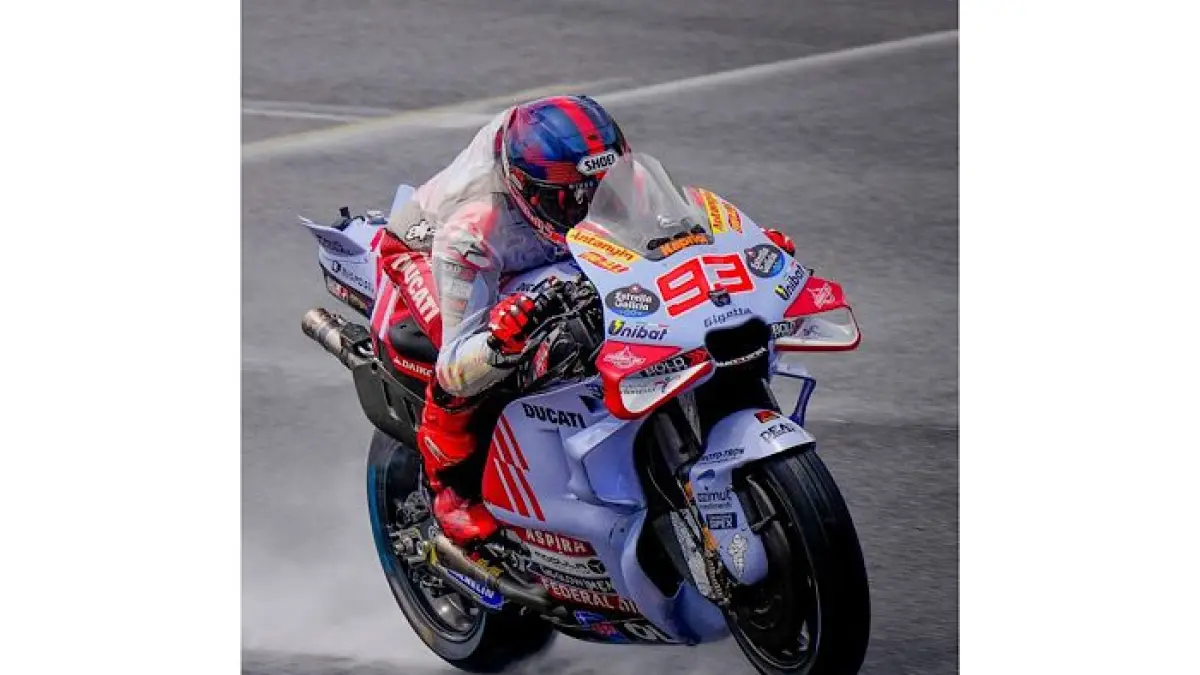 Marc Marquez tampil impresif di hari pertama MotoGP Italia 2026. Peluang podium pada Sprint Race Mugello kini terbuka lebar.(pinterest)