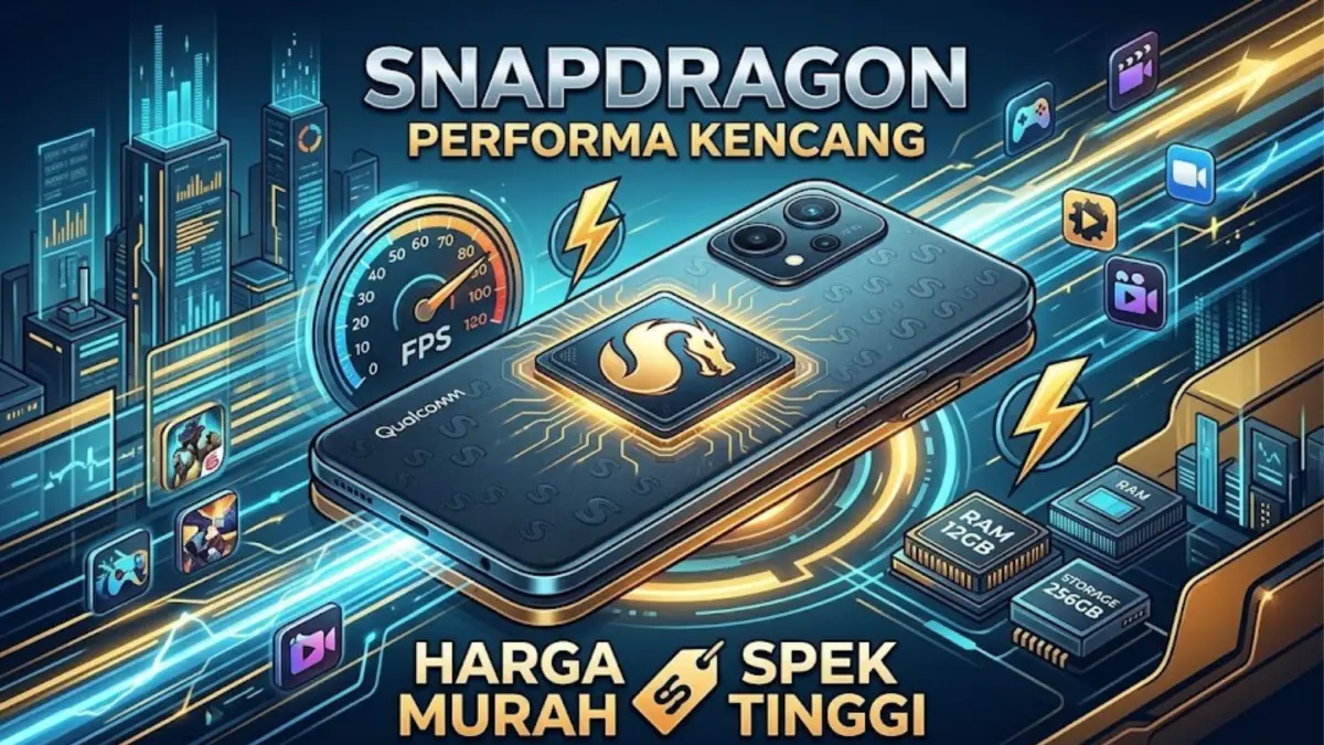 Butuh HP Snapdragon murah spek kencang? Ini rekomendasi terbaik 2026 yang bikin gaming dan konten jadi lebih smooth dengan harga ramah di kantong. (GEMINI AI)