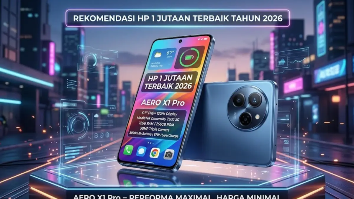 Cari HP 1 jutaan terbaik 2026 RAM besar? Ini rekomendasi smartphone anti lemot, stabil buat multitasking, dan harganya sangat terjangkau tahun ini! (GEMINI AI)