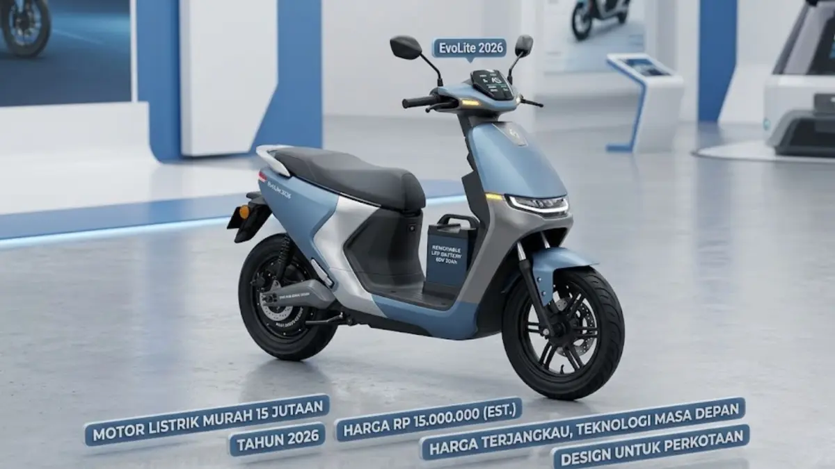 Motor listrik murah 15 jutaan 2026 menawarkan fitur modern, efisiensi tinggi, dan performa yang cukup mumpuni. (GEMINI AI)