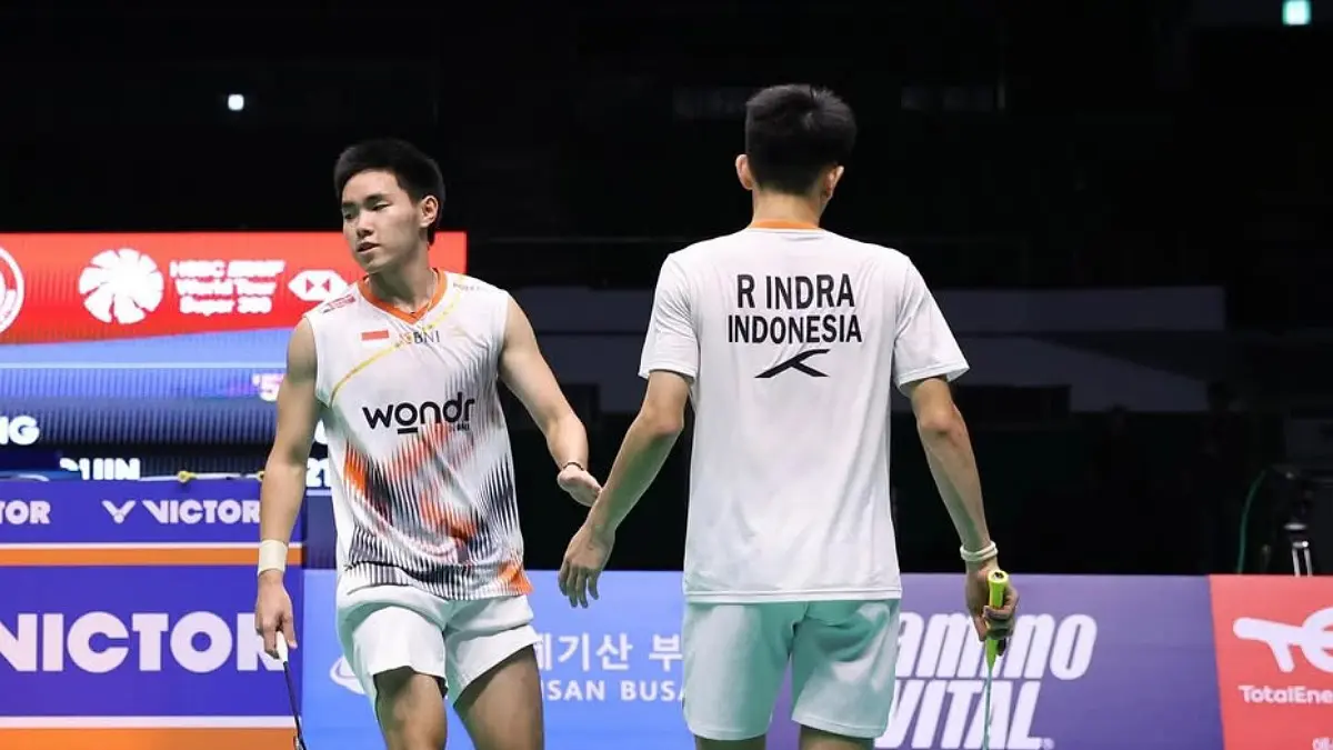 Final Indonesia Open 2026 memanas. Fans Malaysia waspadai smash Raymond Indra dan Nikolaus Joaquin jelang duel lawan Goh Sze Fei-Nur Izzuddin.(Instagram)