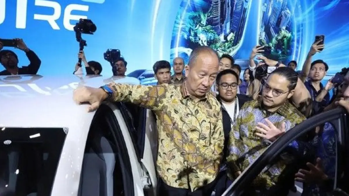 Indomobil EV Expo 2026 menghadirkan mobil listrik terbaru dari Changan, Deepal, Citroen hingga JAC T9 EV yang mencuri perhatian.(Gemini AI)