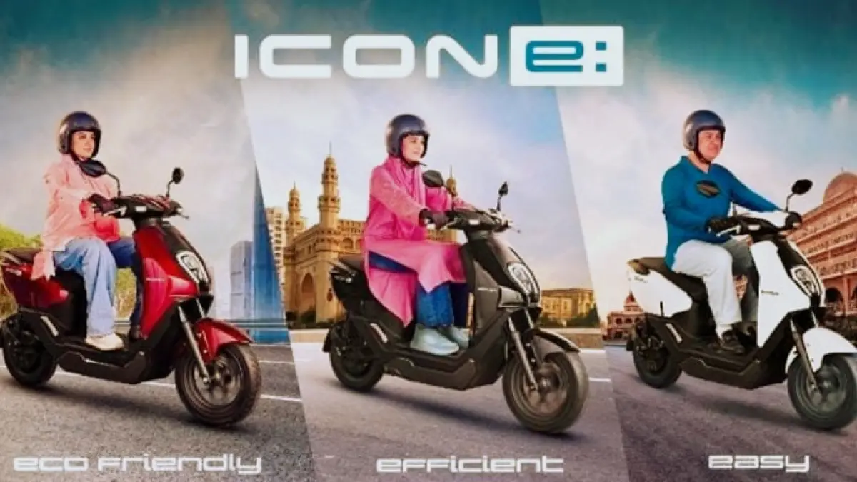Honda ICON e hadir dengan harga Rp28 jutaan, bagasi besar dan baterai lepas pasang yang praktis untuk harian. (PINTEREST)