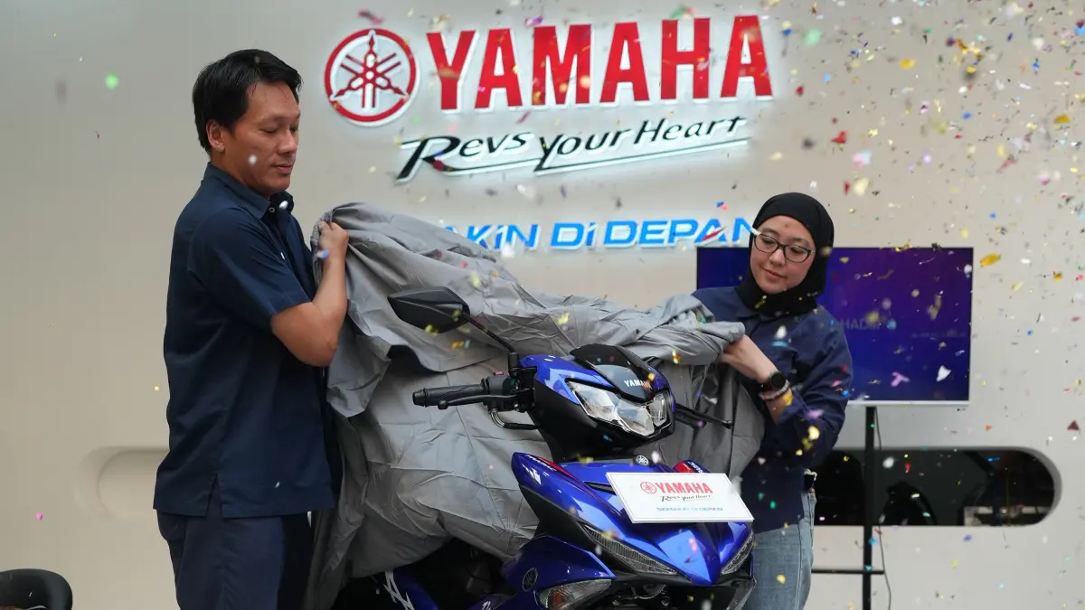 Yamaha Launching MX King 150 Prima Pramac Livery di Jakarta Fair. (Foto: Yamaha untuk Radar Tulungagung)