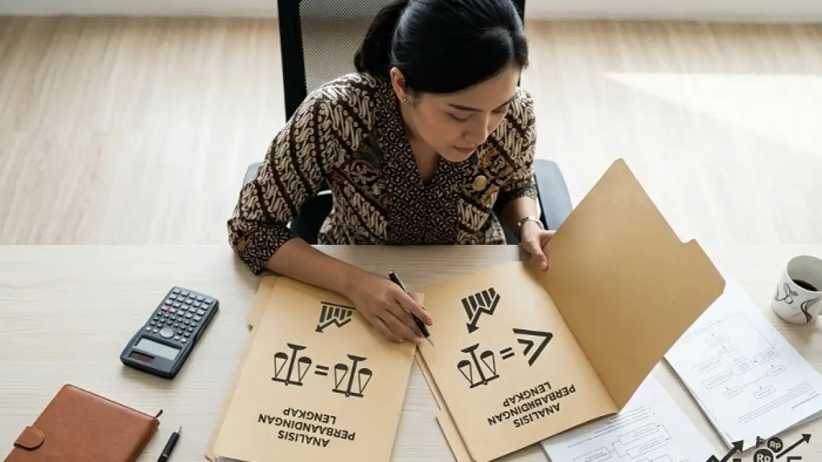 Gaji PPPK 2026 resmi ditetapkan. Simak perbedaan PPPK penuh waktu dan paruh waktu serta rincian kenaikannya. (Ilustrasi Gemini AI)