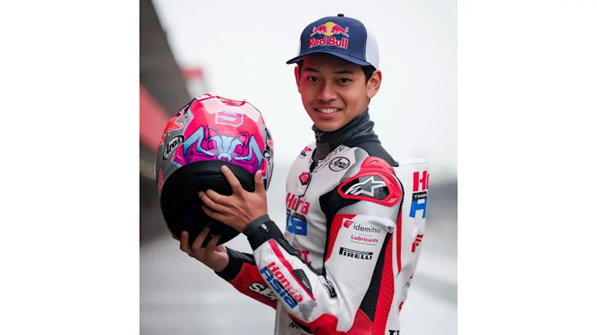Ramadhipa tampil sensasional di Brno dan meraih kemenangan dramatis. Pebalap Indonesia ini disebut calon superstar dunia.(pinterest)