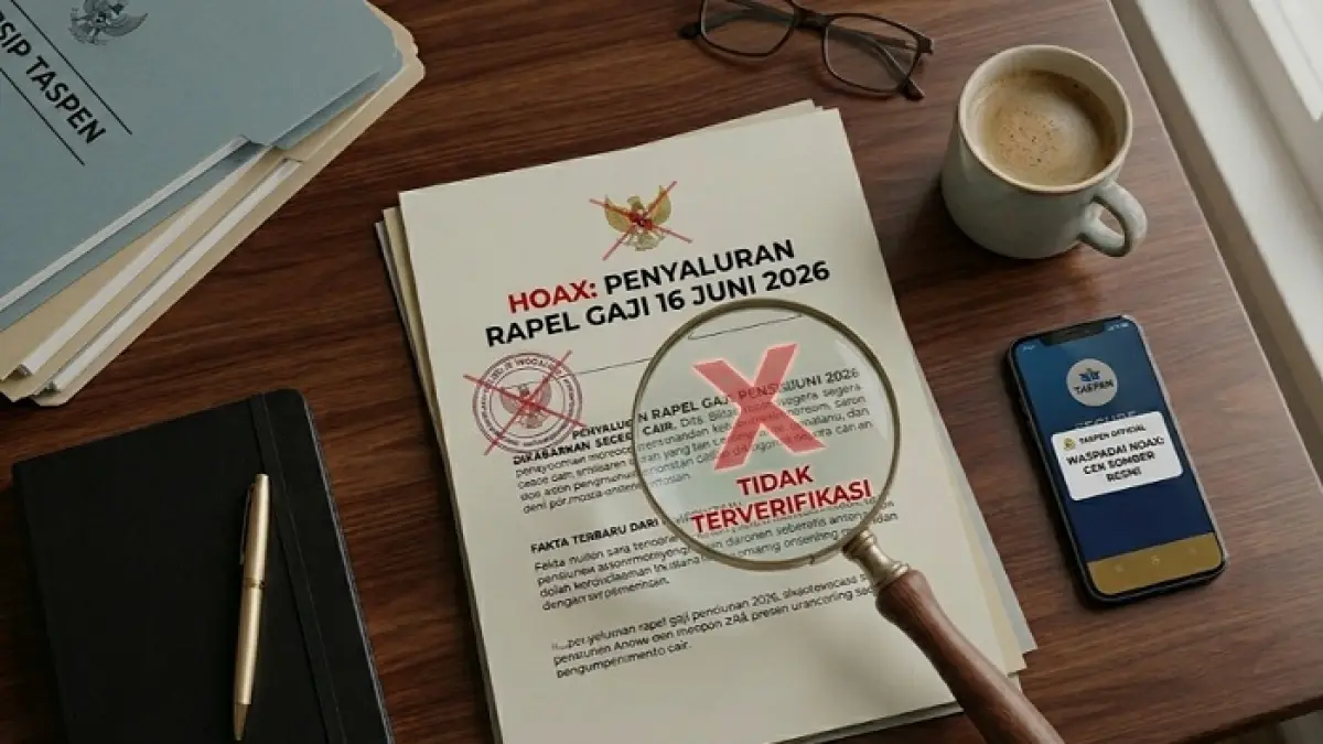 Rapel gaji pensiunan ASN dikabarkan cair 16 Juni 2026. Taspen beri klarifikasi resmi, simak fakta lengkapnya di sini (Pinterest).