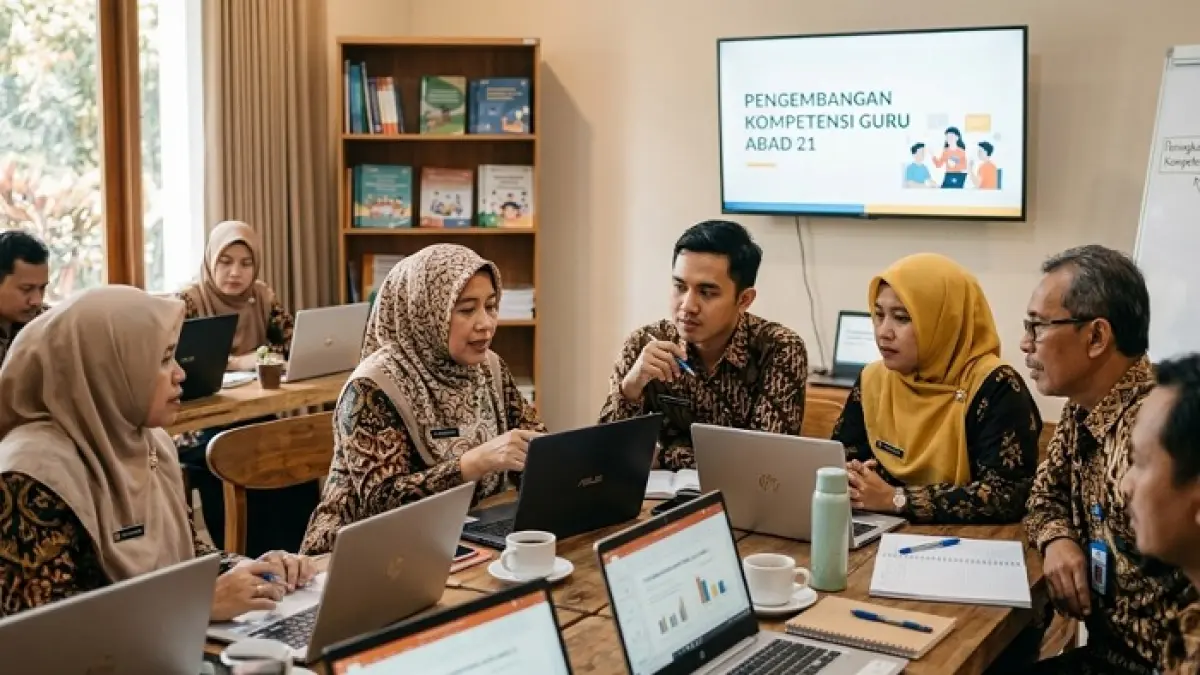 Revitalisasi 71.744 sekolah menjadi program besar pemerintah untuk meningkatkan mutu pendidikan dan kesejahteraan guru. (Ilustrasi Gemini AI)