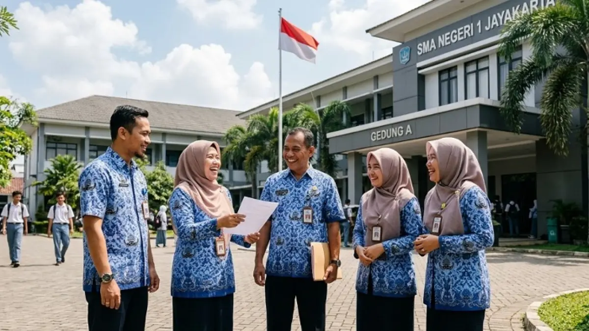 TPG THR 100 persen akhirnya dijelaskan Kemenkeu. Dana Rp7,6 triliun disebut sudah masuk kas daerah sejak 2025. (Ilustrasi Gemini AI)