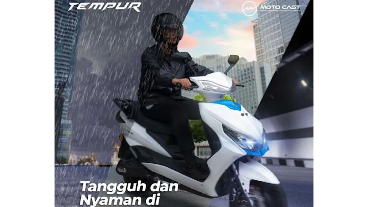 Indomobil eMotor Tirano 2026 hadir dengan desain adventure, Android Auto wireless, dan jarak tempuh hingga 110 kilometer.(pinterest)