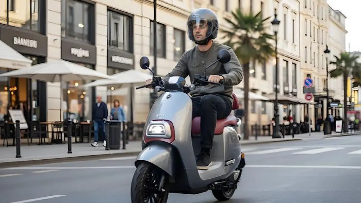 Motor listrik OMO X hadir dengan teknologi canggih, tenaga 13 kW, dan jarak tempuh 260 km yang bikin heboh.(pinterest)