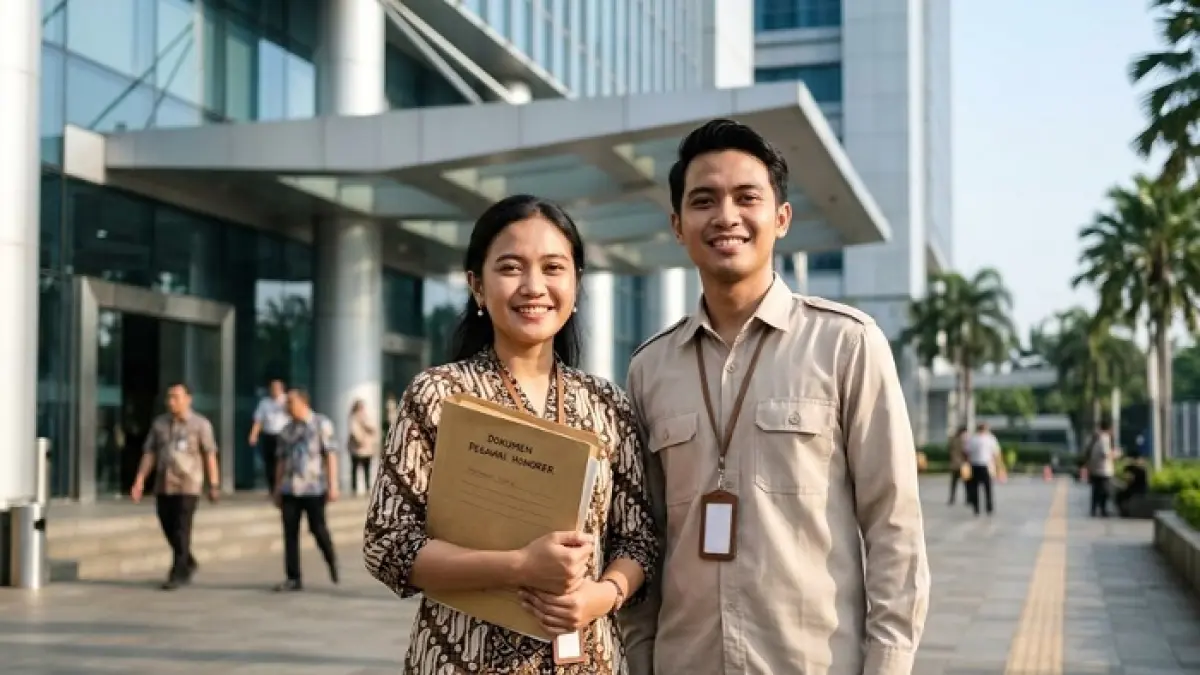 PPPK Paruh Waktu bisa diangkat menjadi PPPK penuh. Pemerintah pastikan non ASN terdata mendapat solusi status. (Ilustrasi Gemini AI)