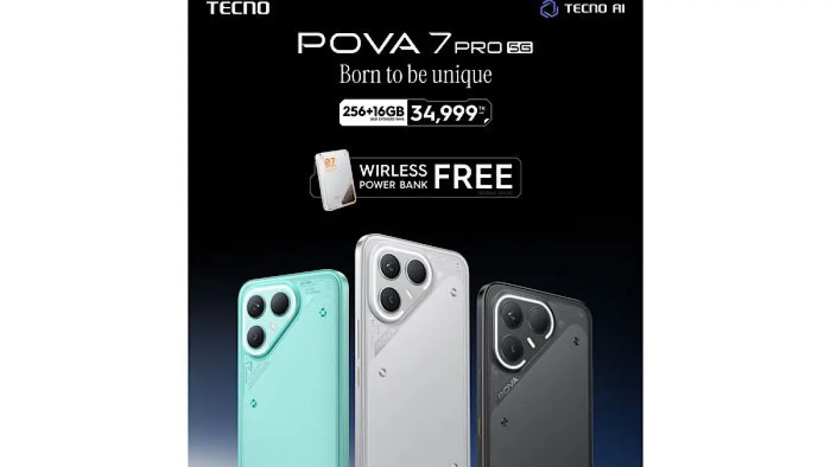 TECNO POVA 8 5G siap meluncur dengan baterai 8.000 mAh, layar 144 Hz, Dimensity 7100, dan sertifikasi IP69.(pinterest)