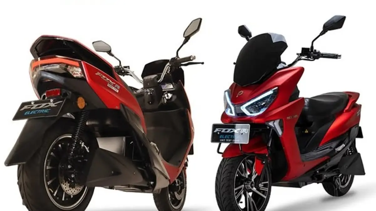 Polytron Fox 350 hadir dengan harga Rp 15 jutaan, fitur modern, dan jarak tempuh hingga 136 km dalam sekali cas.(Gemini AI)