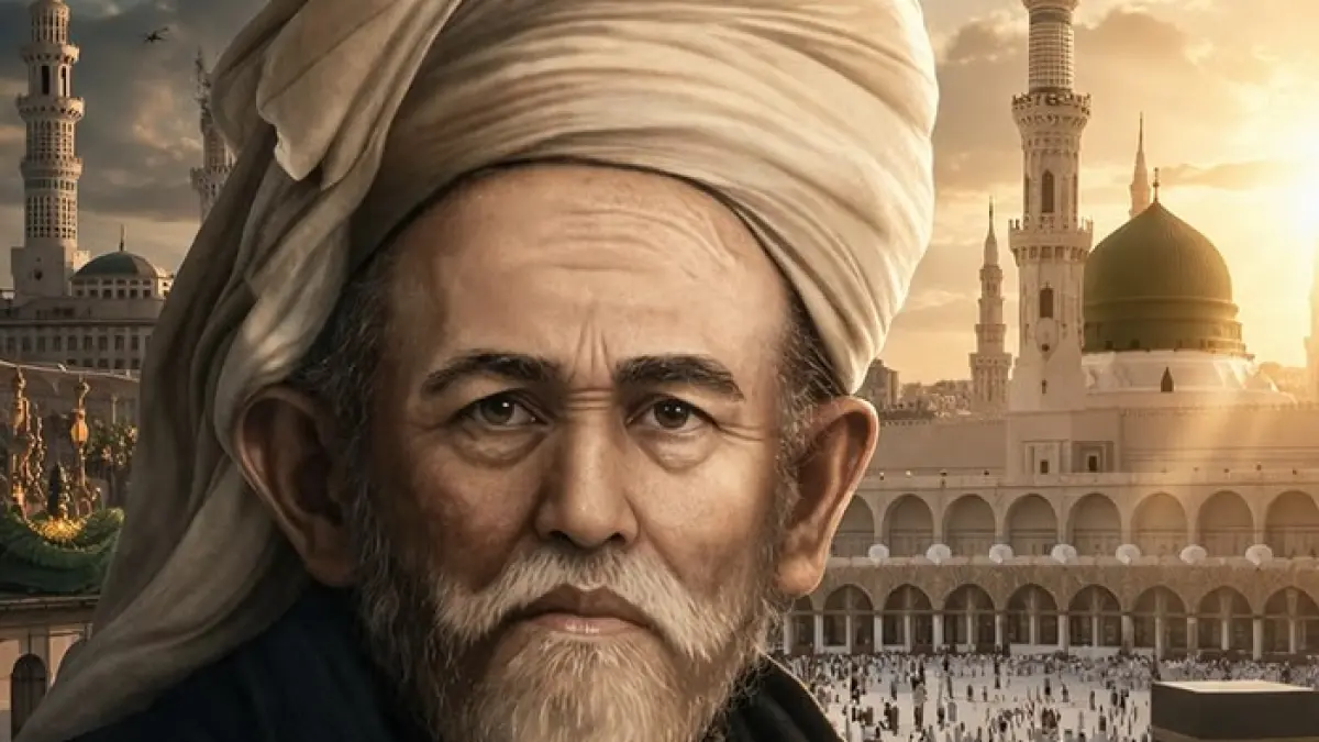 Kisah Imam Nawawi yang disebut tak tidur di kasur selama dua tahun demi menuntut ilmu dan menghasilkan karya untuk umat.(Gemini AI)