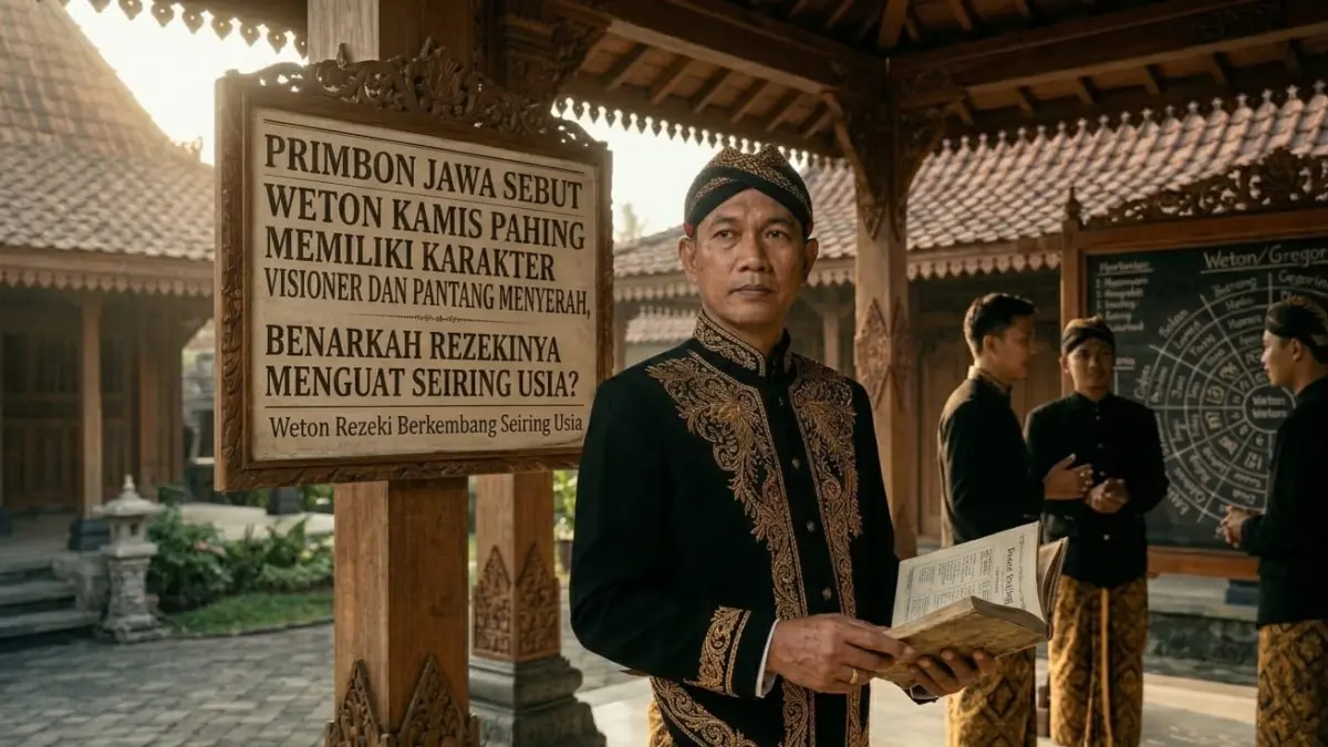 Weton Jawa Kamis Pahing dipercaya cerdas membaca situasi, teguh pada prinsip, dan berpotensi mencapai kemapanan finansial.