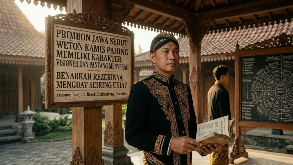 Weton Jawa Kamis Pahing dipercaya memiliki jiwa pemimpin, berani mengambil keputusan, dan peluang rezeki yang besar.

