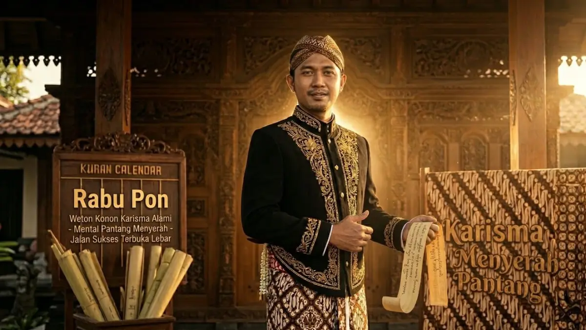 Weton Jawa Rabu Pon dipercaya memiliki kemampuan membaca peluang, pekerja keras, dan potensi rezeki yang stabil.