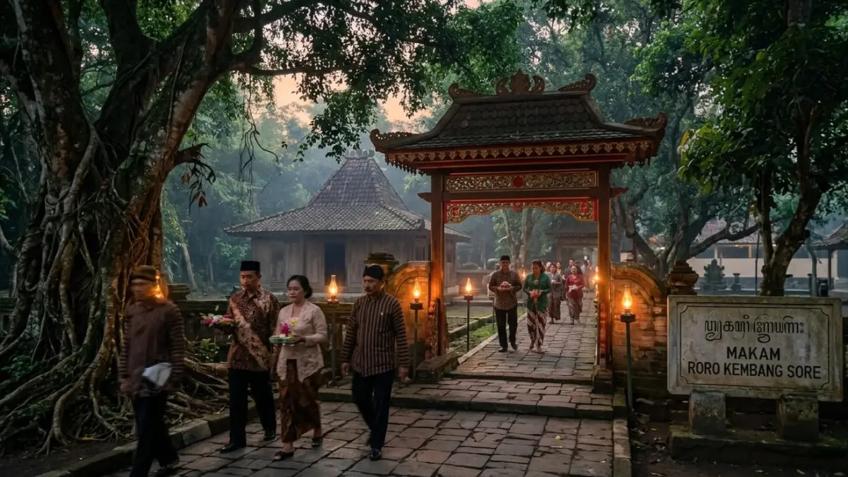 Makam Roro Kembang Sore menyimpan kisah legenda yang menarik perhatian peziarah dan pecinta sejarah dari berbagai daerah.