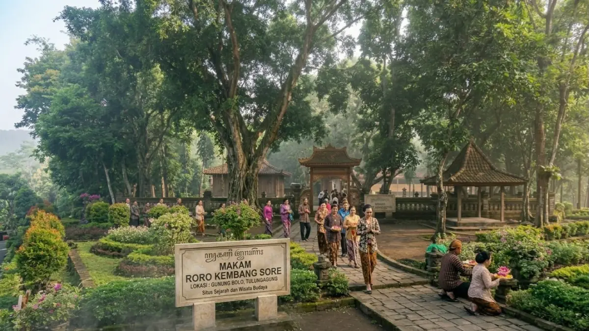 Makam Roro Kembang Sore menyimpan legenda yang terus hidup dan menjadi daya tarik wisata sejarah serta budaya Jawa.