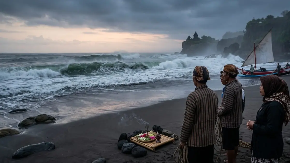 Mitos dan legenda Pantai Selatan terus hidup. Kisah kerajaan gaib dan ritual adat masih menarik perhatian masyarakat.