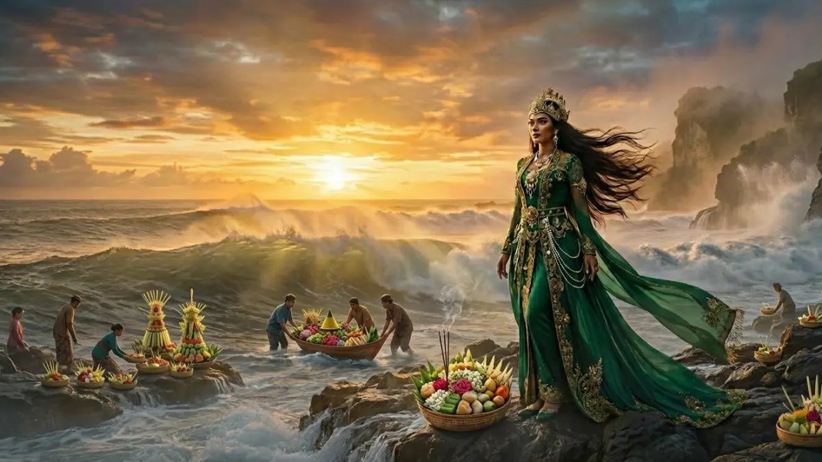 Mitos Nyi Roro Kidul masih hidup hingga kini. Simak asal usul, misteri, dan perannya dalam budaya masyarakat Jawa.