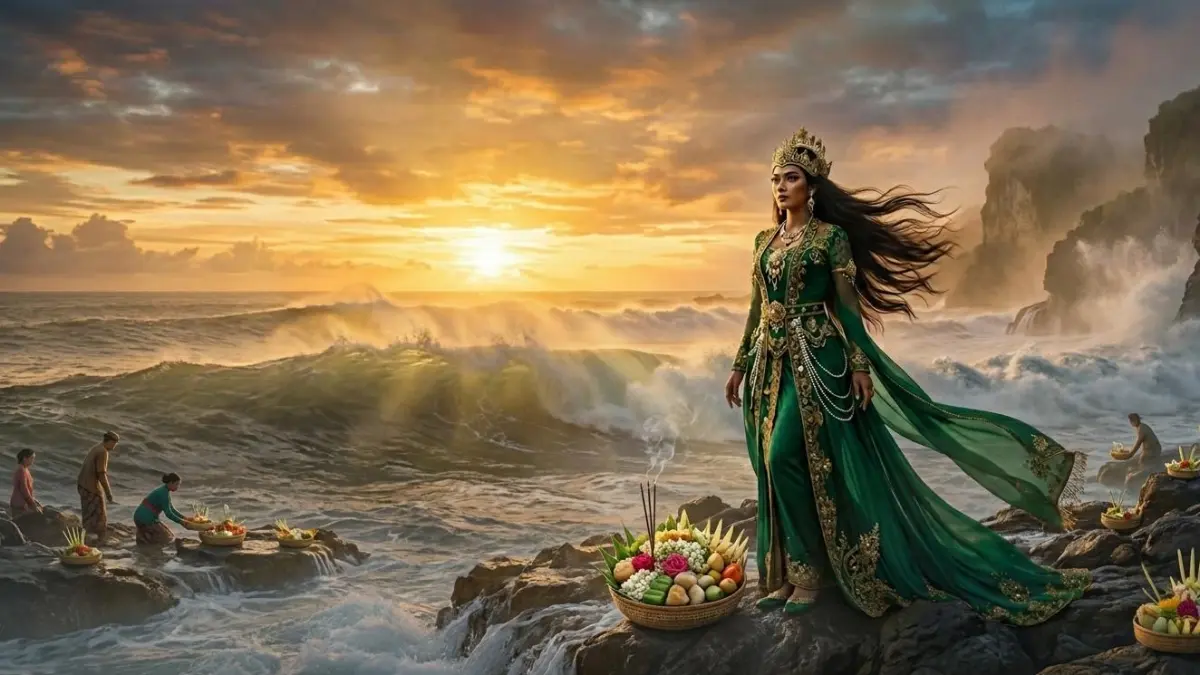 Mitos Nyi Roro Kidul tetap bertahan hingga kini. Simak kisah, tradisi, dan alasan legenda Laut Selatan terus dipercaya.