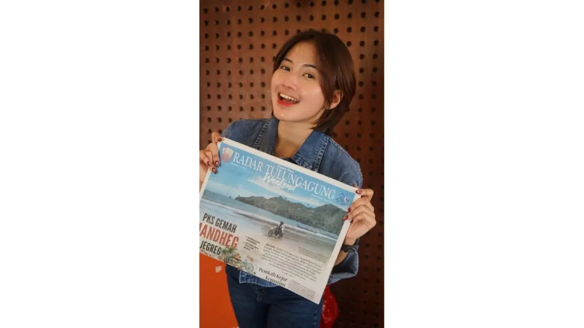 Fransiska Vallentia Indria Prastiti, kreator konten asal Tulungagung.(SANDY YUWANA/RADAR TULUNGAGUNG)