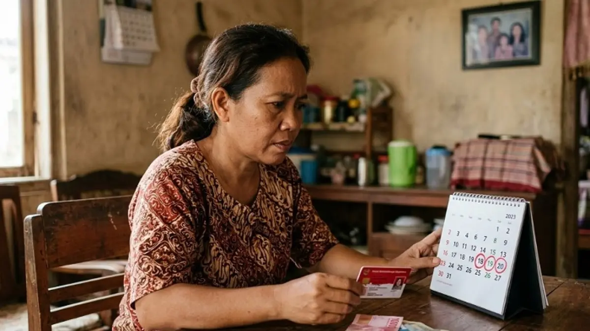 PKH Tahap 3 2026 berpotensi cair hingga Rp1,85 juta bagi KPM dengan tiga komponen penerima manfaat. (Ilustrasi Gemini AI)