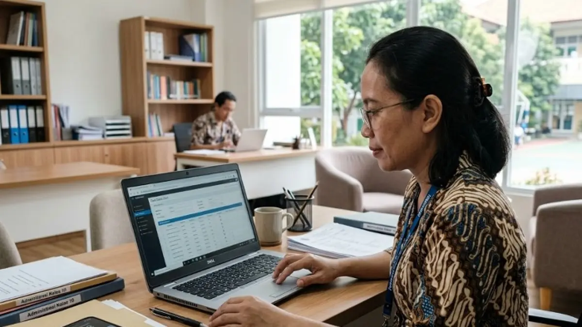 TPG Juni 2026 diperkirakan cair akhir bulan. Guru diminta cek SKTP, validasi data, dan rekening secara berkala. (Ilustrasi Gemini AI)