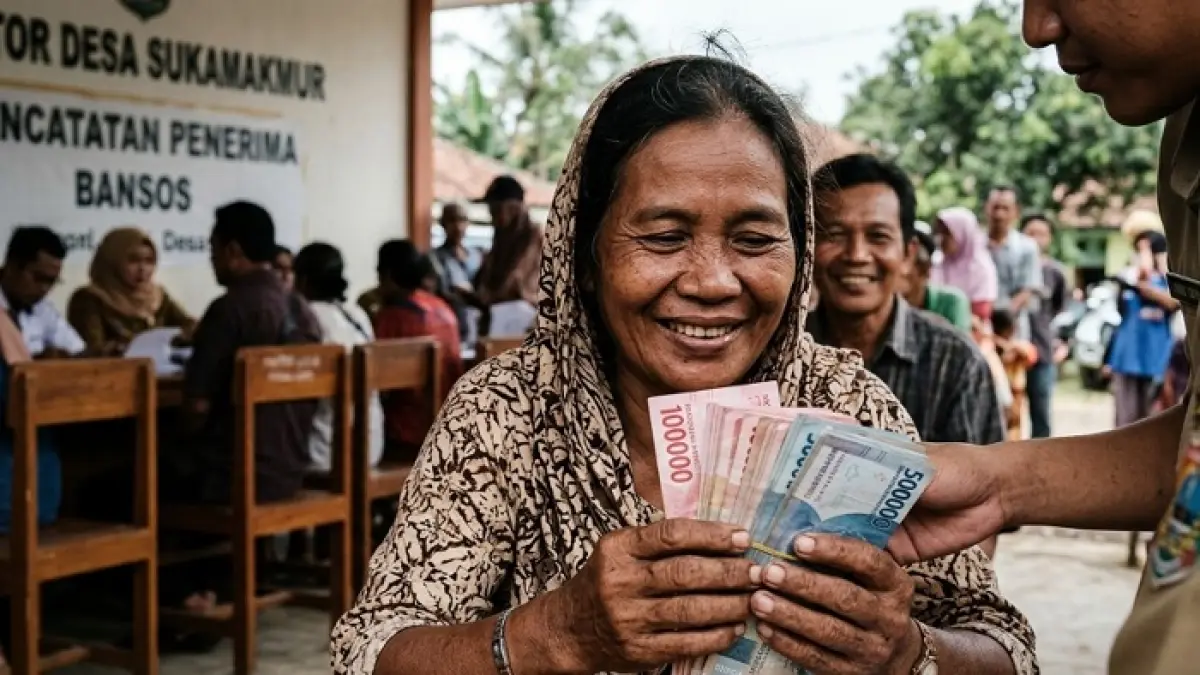 BLT Dana Desa Rp300.000 per bulan mulai cair. KPM bisa menerima Rp900 ribu hingga Rp1,8 juta sekaligus. (Ilustrasi Gemini AI)