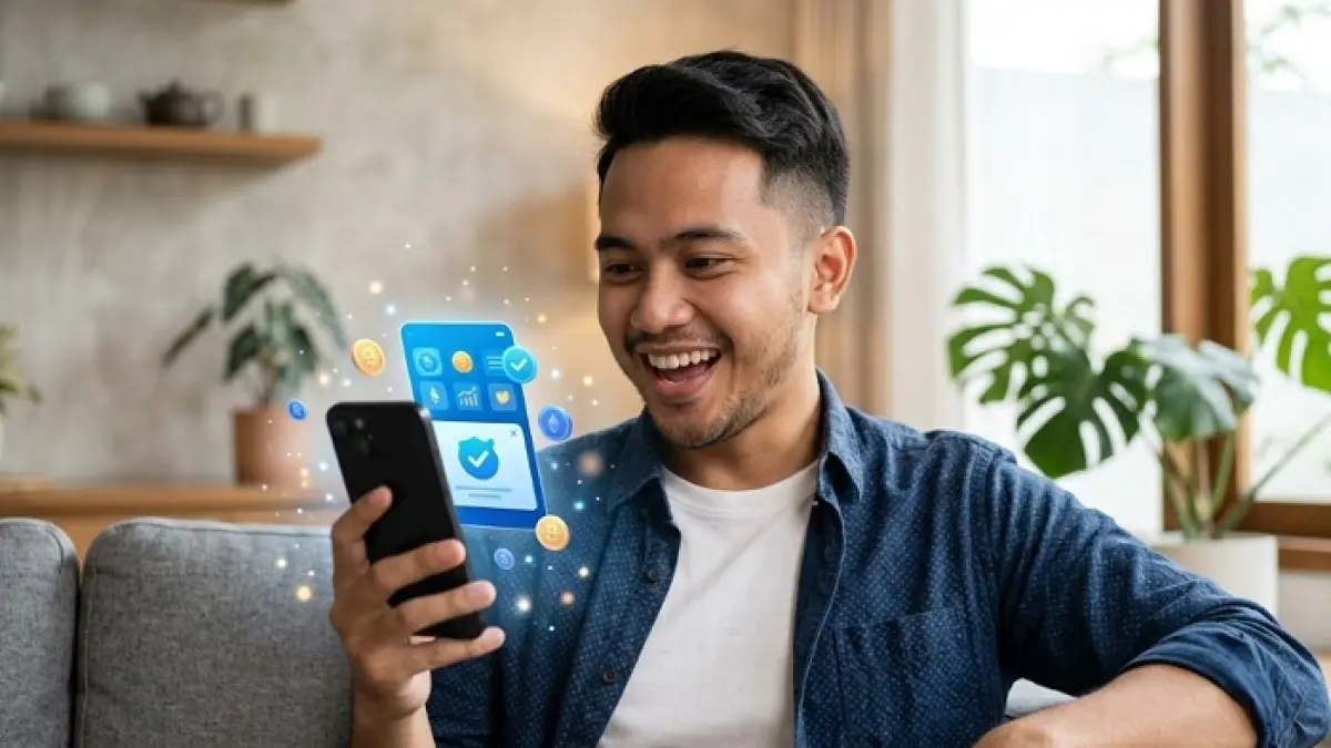 Dana Instan di aplikasi DANA diklaim bisa aktif dalam 1 menit. Simak syarat, cara aktivasi, dan tips mendapat limit. (Ilustrasi Gemini AI)