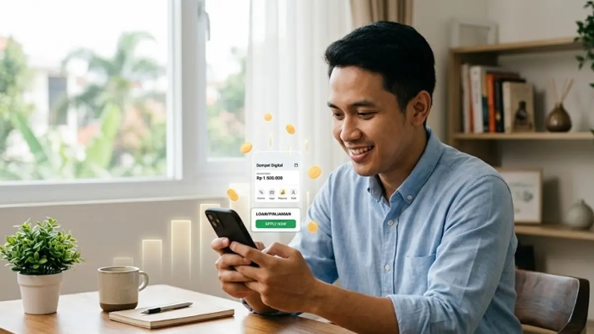 Fitur pinjaman cepat DANA Juni 2026 ramai dibahas. Simak syarat aktivasi, cara mengajukan, dan peluang naik limit. (Ilustrasi Gemini AI)