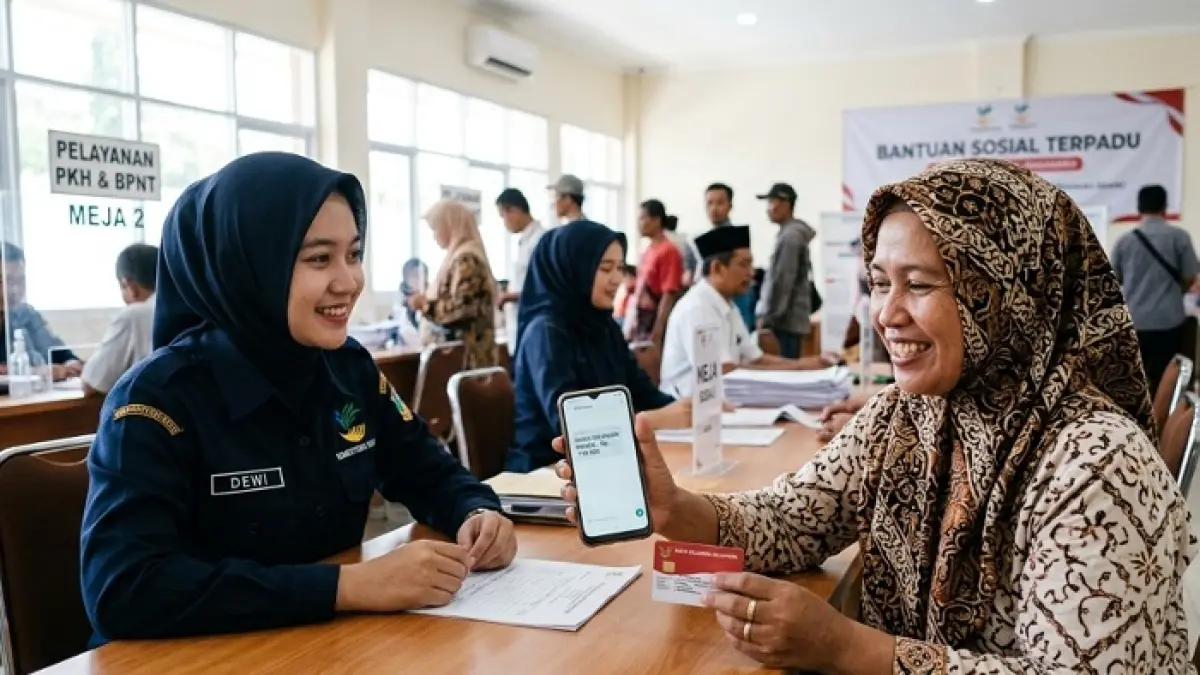 PKH BPNT Tahap 3 2026 diperkirakan cair mulai Juli. KPM diminta segera tarik dana bansos maksimal 30 hari. (Ilustrasi Gemini AI)