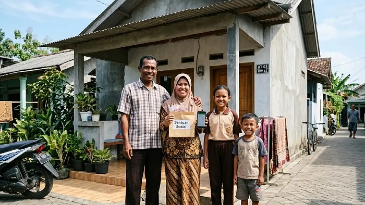 PKH Tahap 3 2026 berpotensi cair hingga Rp1,85 juta. Simak kategori KPM yang bisa menerima bantuan terbesar. (Ilustrasi Gemini AI)