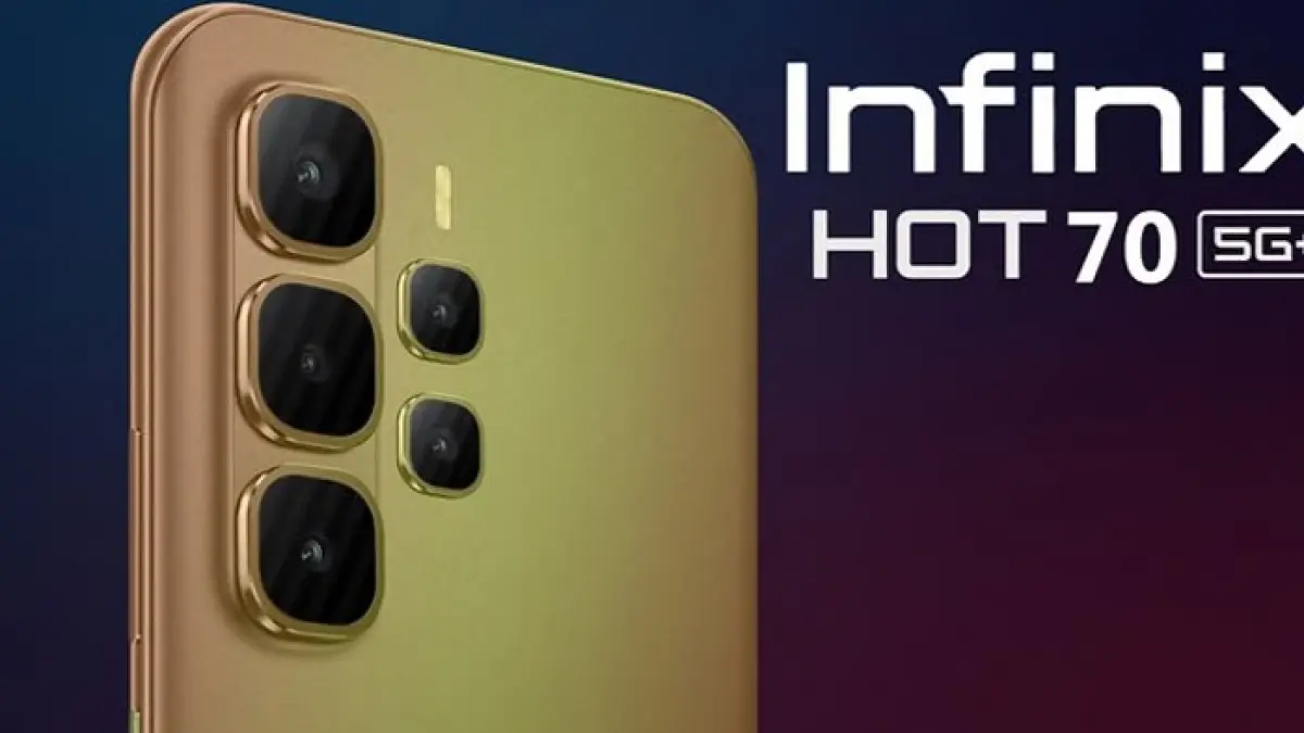 Bocoran Infinix Hot 70 Pro hadir dengan Dimensity 7100 5G, baterai 6.000 mAh, dan fast charging 45 watt. Simak detailnya.(Pinterest) 