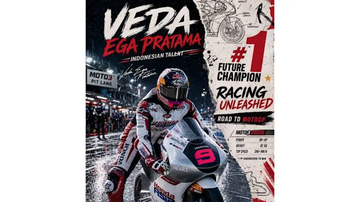 Hasil Moto3 Belanda 2026 FP1: Feda Ega Pratama finis posisi 20, namun ritmenya menjanjikan jelang Practice dan kualifikasi.(pinterest)