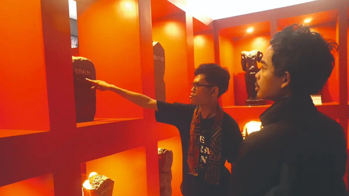 Sebagian 
koleksi 
Museum 
Daerah 
Tulungagung 
yang bisa 
dinikmati 
pengunjung. 
Tahun ini 
rencananya 
bakal 
direvitalisasi.(DOK. RADAR TULUNGAGUNG)