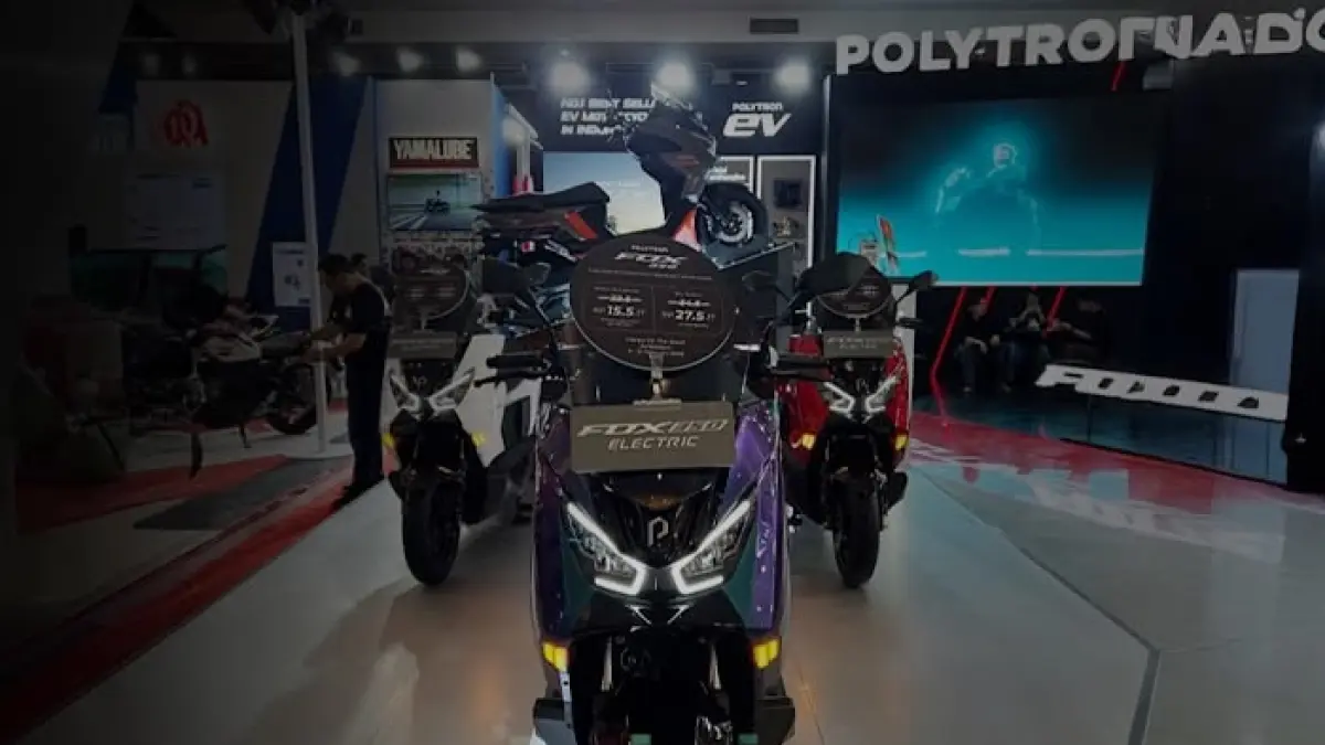Review Polytron Fox 350, motor listrik terbaru dengan desain lebih nyaman, cruise control, hill start assist, dan keyless entry.(pinterest)