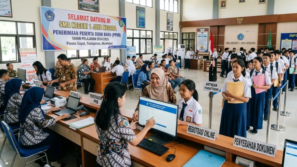 Fenomena SMP negeri belum penuhi kuota SPMB 2026 dipengaruhi persebaran jumlah lulusan yang tidak merata di setiap wilayah.(ILUSTRASI AI)