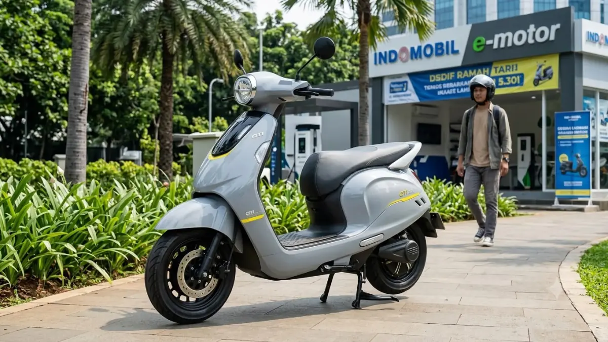 Indomobil eMotor QTI hadir sebagai motor listrik modern dengan desain futuristis, fitur lengkap, dan efisiensi tinggi untuk mobilitas harian.
