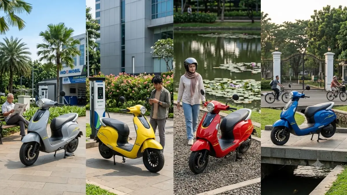 Indomobil eMotor QTI resmi hadir membawa desain modern, fitur canggih, dan performa efisien untuk bersaing di pasar motor listrik Indonesia.