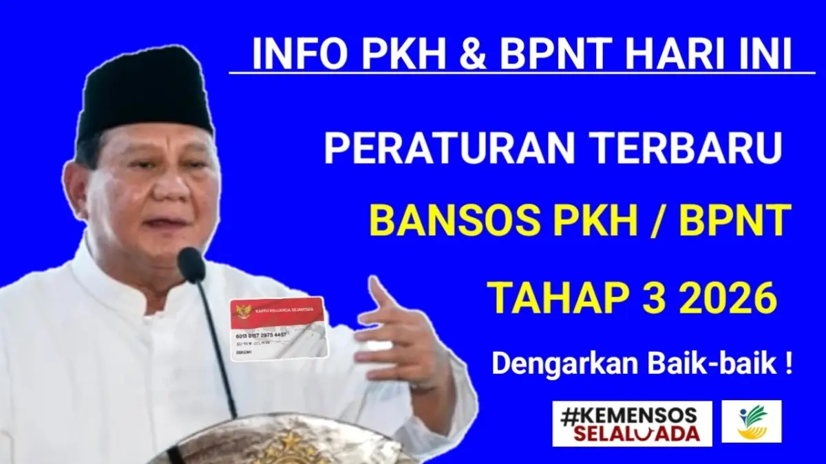Penerima bansos 2026 kini dievaluasi tiap triwulan. Simak alasan jutaan KPM dicoret dan sistem baru DTSEN yang lebih akurat. (Youtube. com)