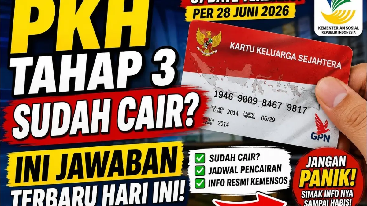 PKH Tahap 3 Juli 2026 segera cair. Simak jadwal penyaluran, bantuan beras 30 kg, dan peluang bantuan modal Rp5 juta bagi KPM. (Youtube. com)