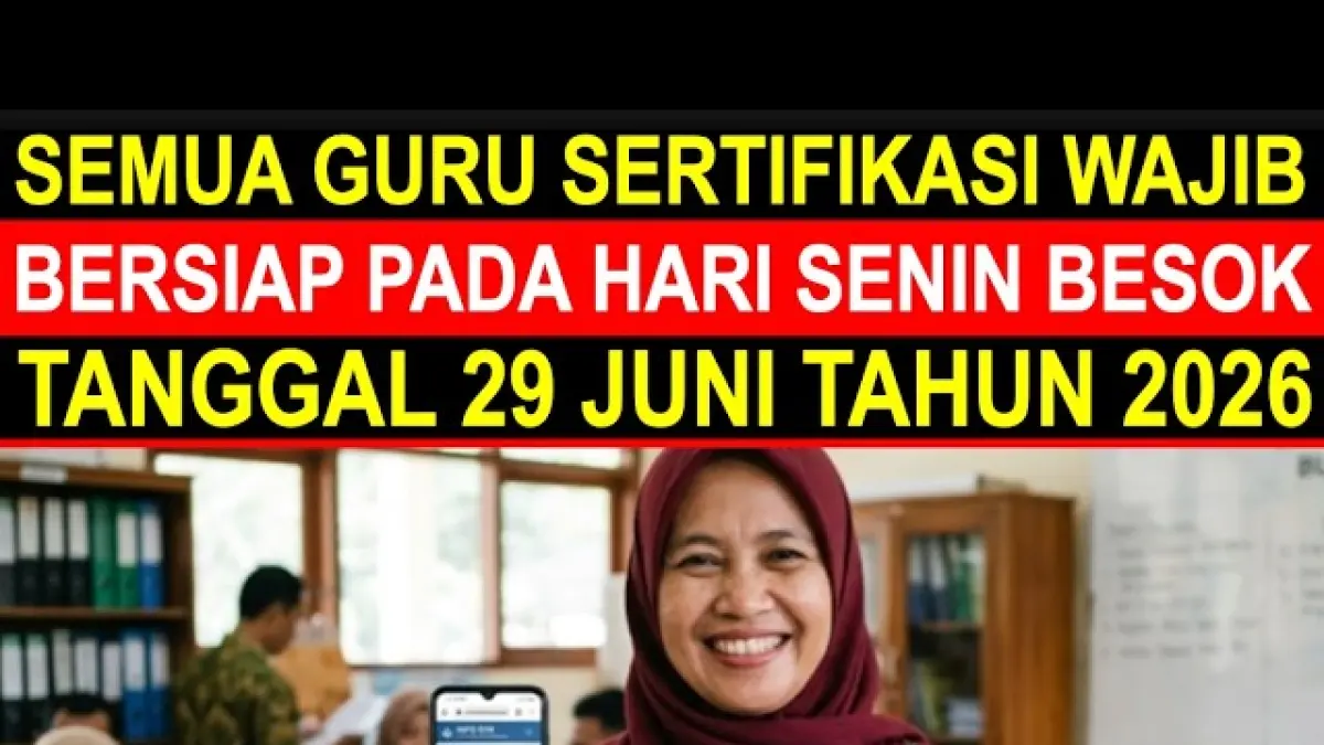 TPG Juni 2026 mulai cair. Guru non ASN sudah menerima transfer, sementara ASN diprediksi cair pada 29-30 Juni. (Youtube. com)