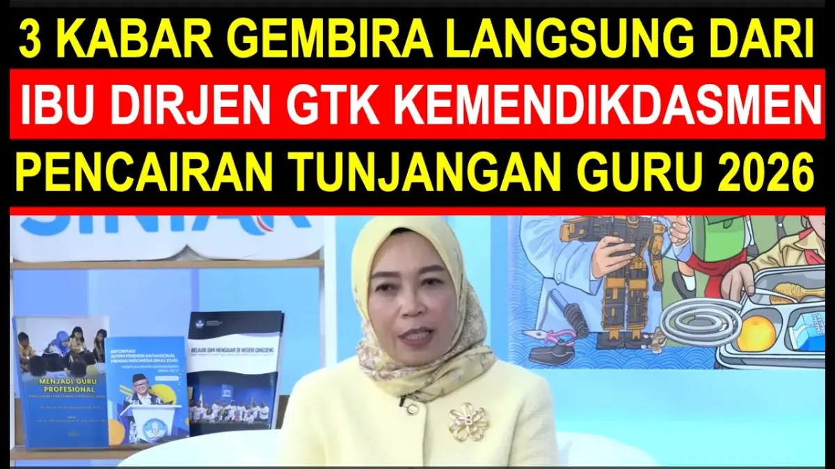 Tunjangan Guru ASN 2026 cair tiap bulan, insentif guru non-ASN naik Rp400 ribu. Simak target, syarat, dan kebijakan terbaru. (Youtube. com)